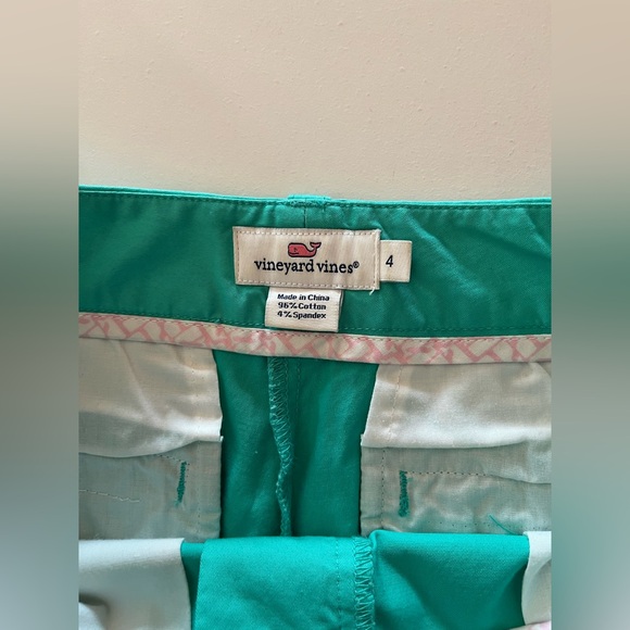 Women’s Vineyard Vines Green Everyday shorts cotton/spandex summer spring size 4 - Picture 2 of 8